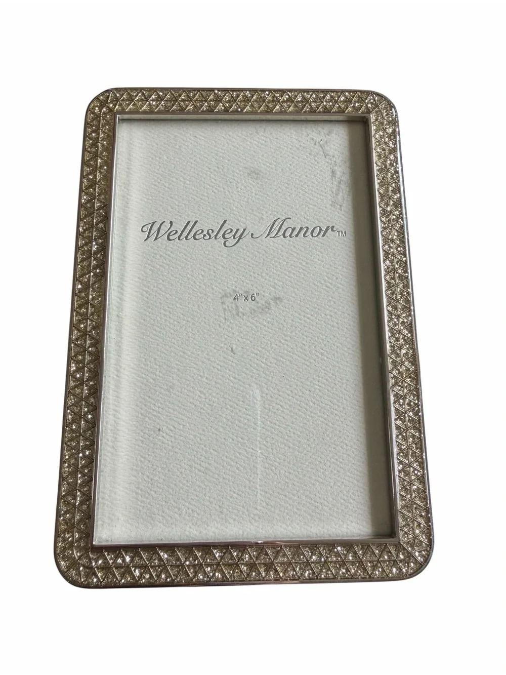 Wellesley Manor Czech Crystal Picture Frame 4x6